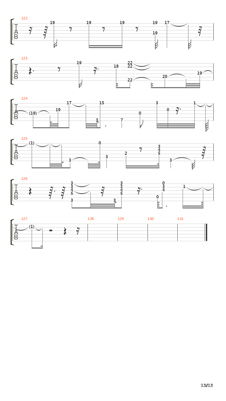 Tarde吉他谱
