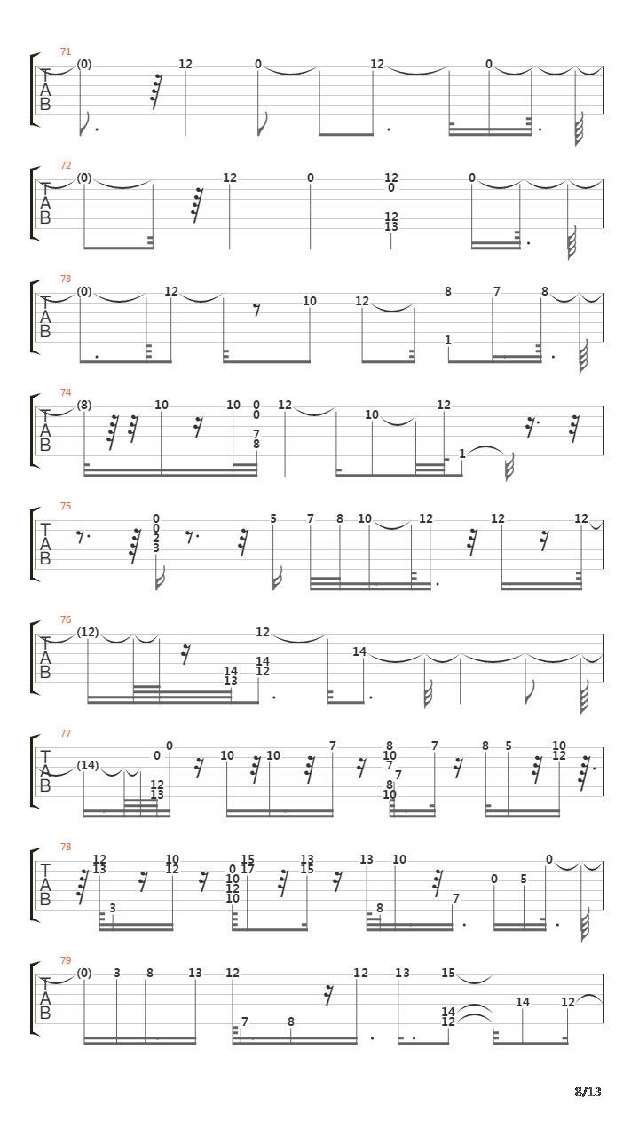 Tarde吉他谱