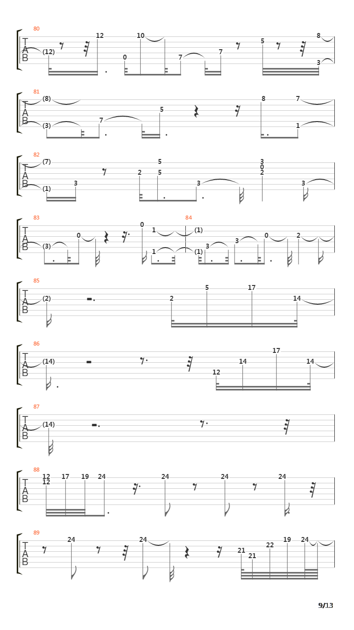 Tarde吉他谱