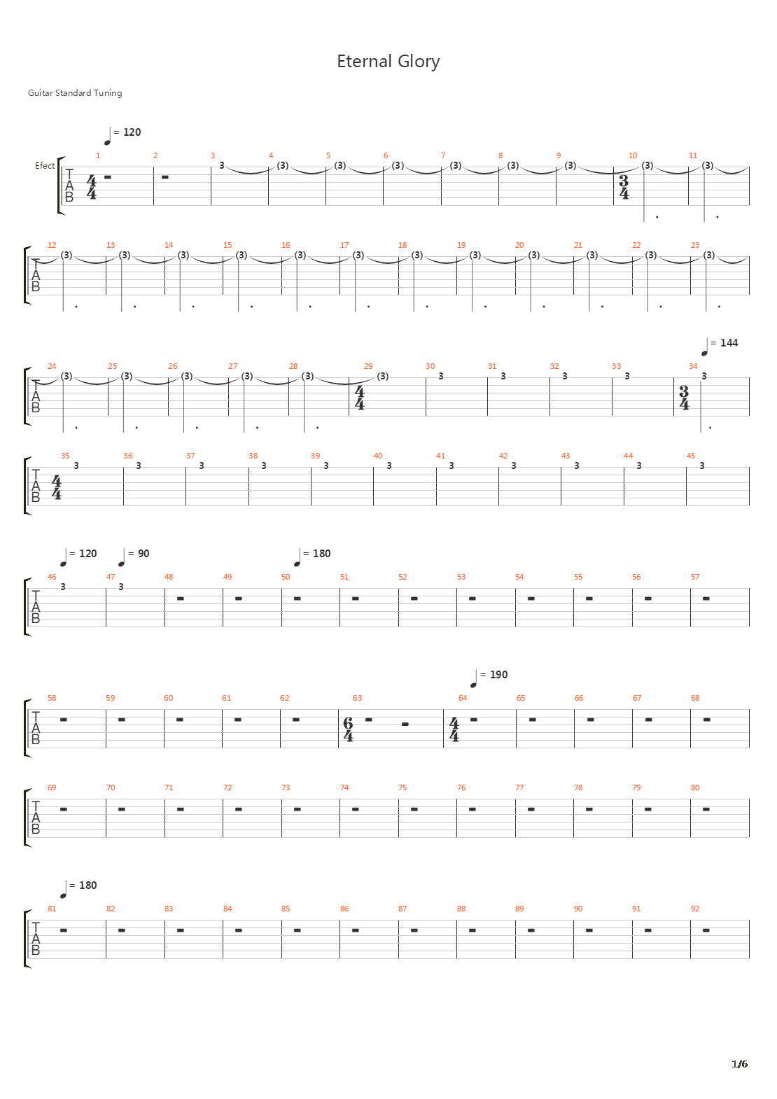 Eternal Glory吉他谱