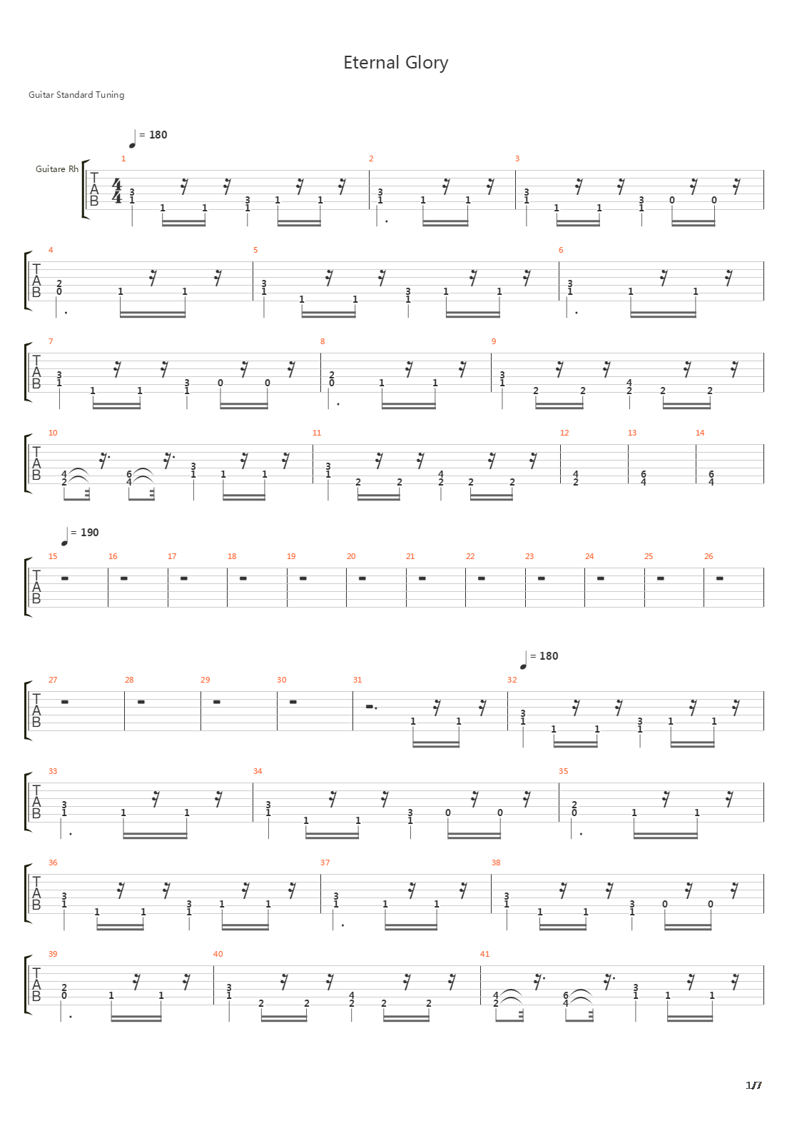Eternal Glory吉他谱