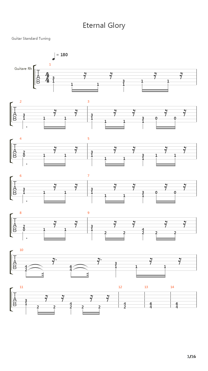 Eternal Glory吉他谱