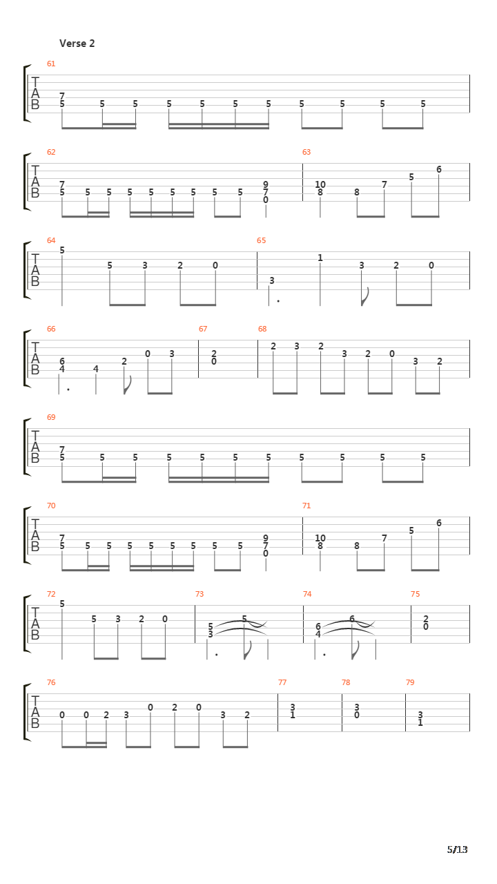 Flames Of Revenge吉他谱