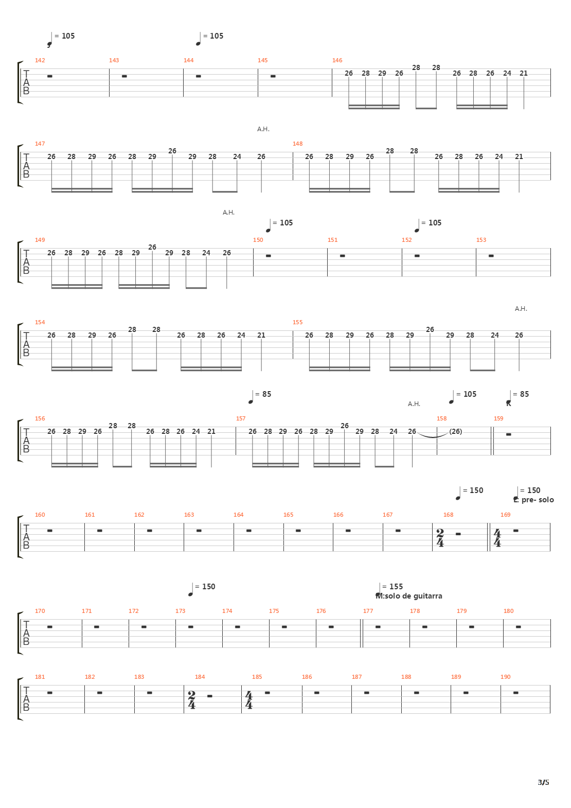 The Mighty Ride Of The Firelord吉他谱