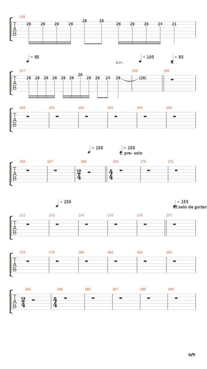 The Mighty Ride Of The Firelord吉他谱