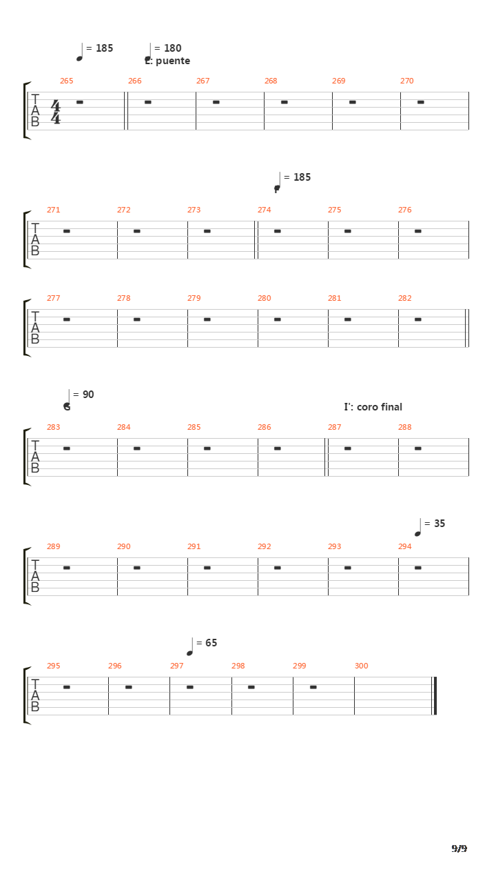 The Mighty Ride Of The Firelord吉他谱