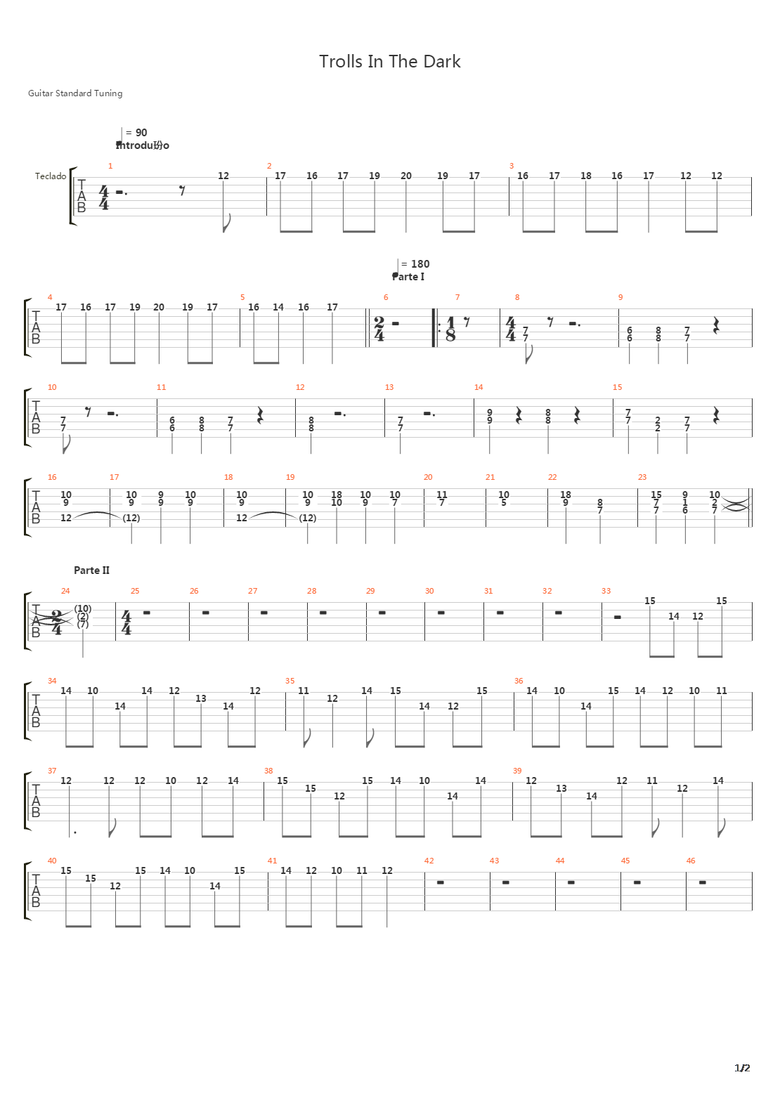 Trolls In The Dark吉他谱