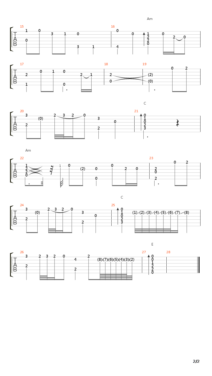 Memmingen吉他谱