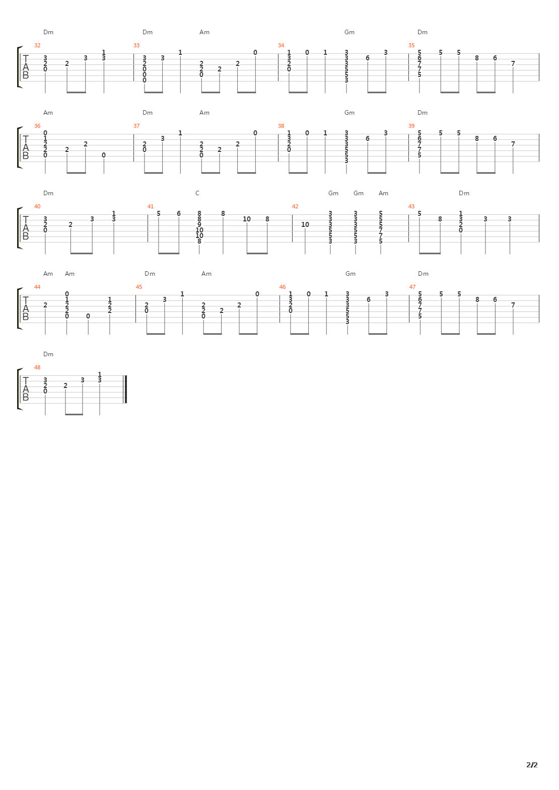 Unquest Grave吉他谱