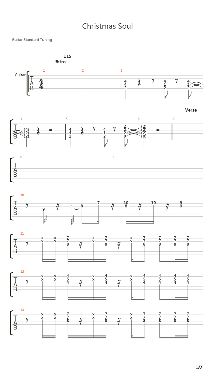Christmas Soul吉他谱