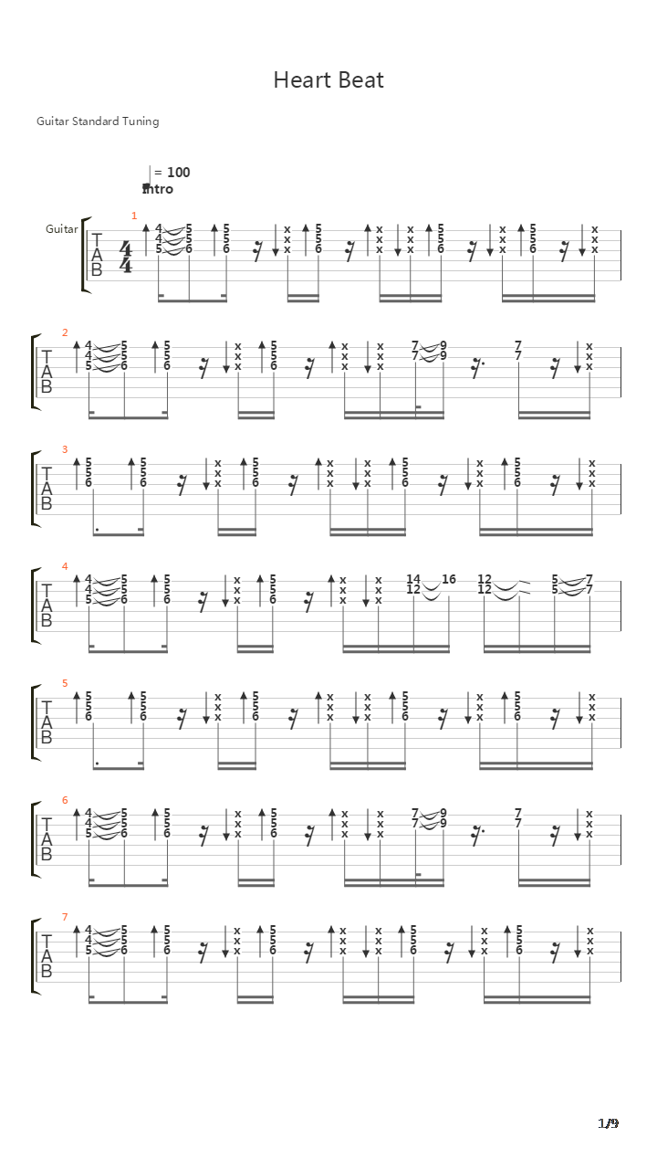 Heart Breat吉他谱