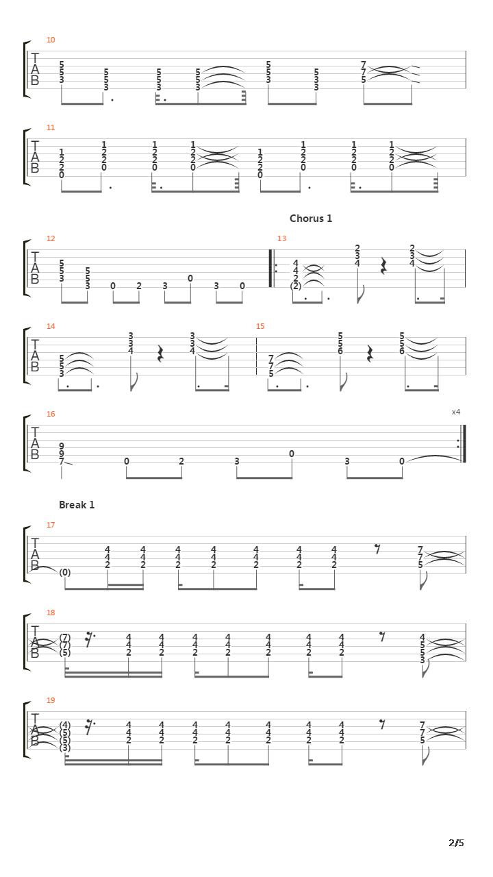 2112 - Ii The Temples Of Syrinx吉他谱