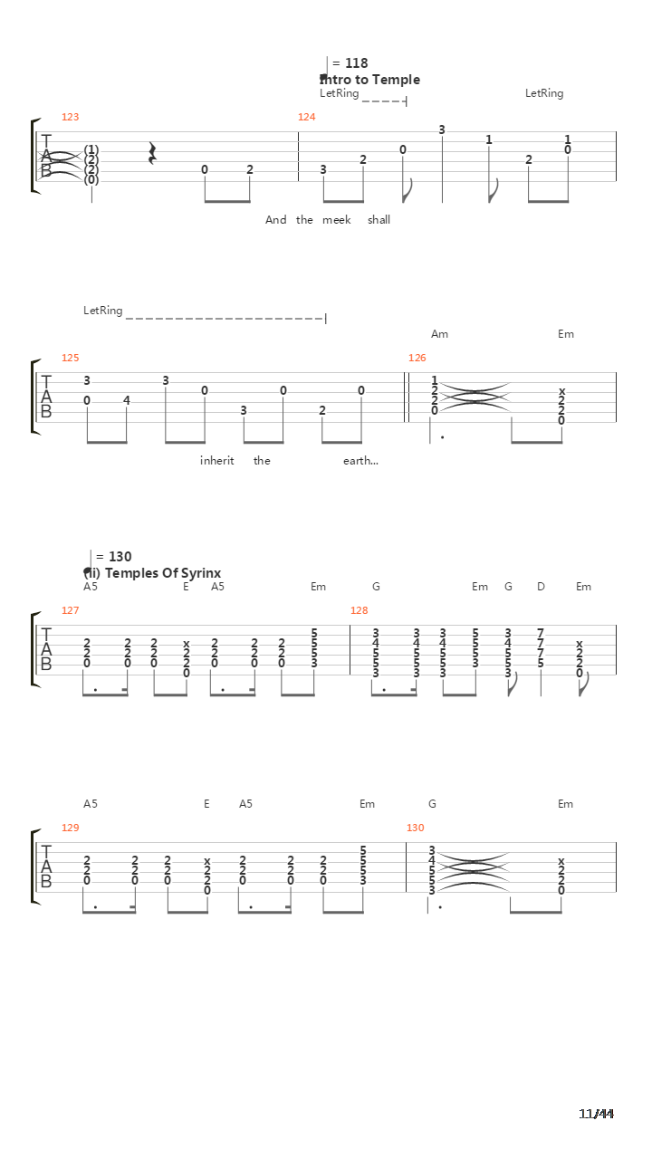 2112吉他谱