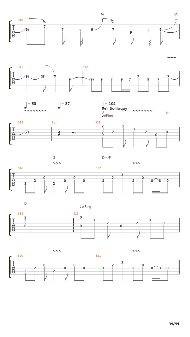 2112吉他谱