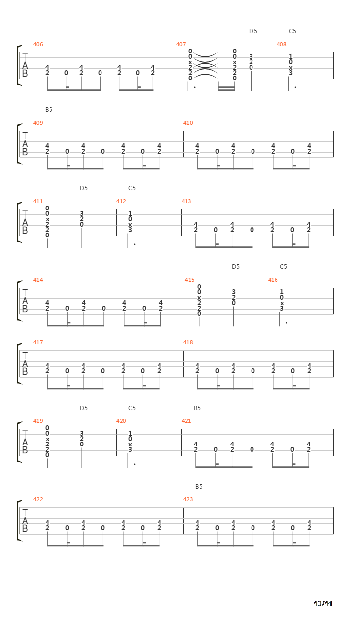 2112吉他谱