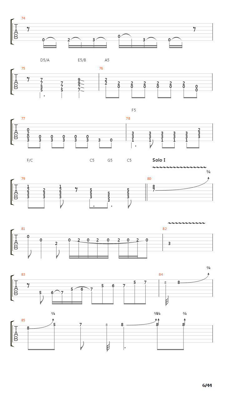 2112吉他谱