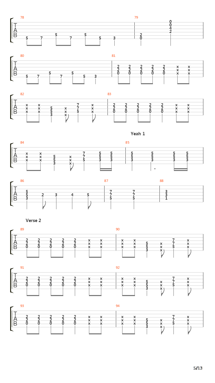 Before And After吉他谱