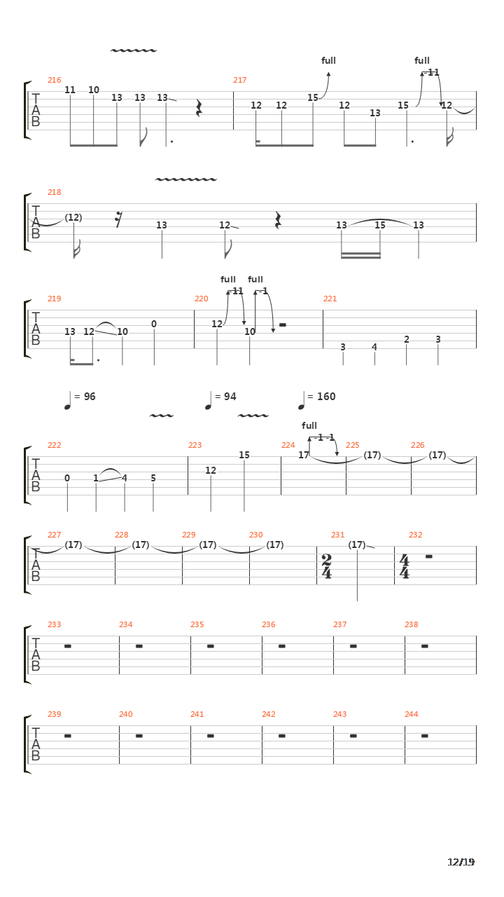 Cygnus X-1 Book I吉他谱