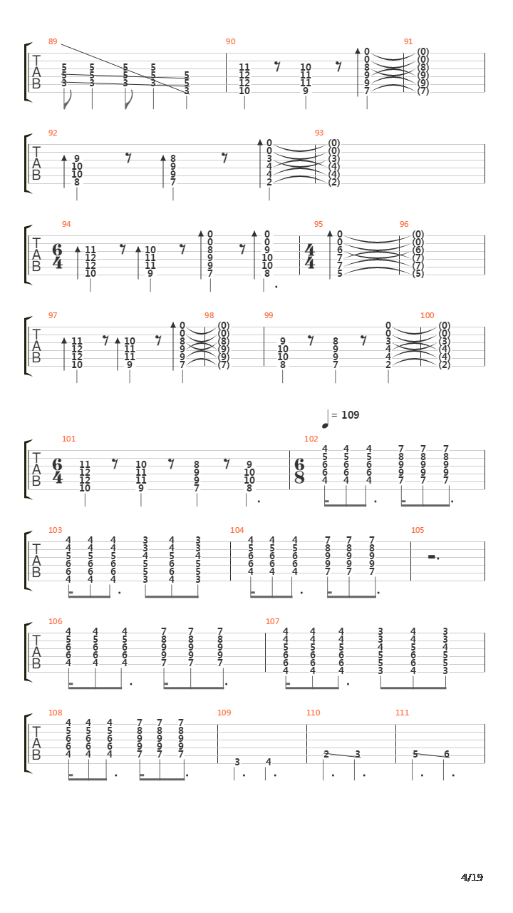 Cygnus X-1 Book I吉他谱