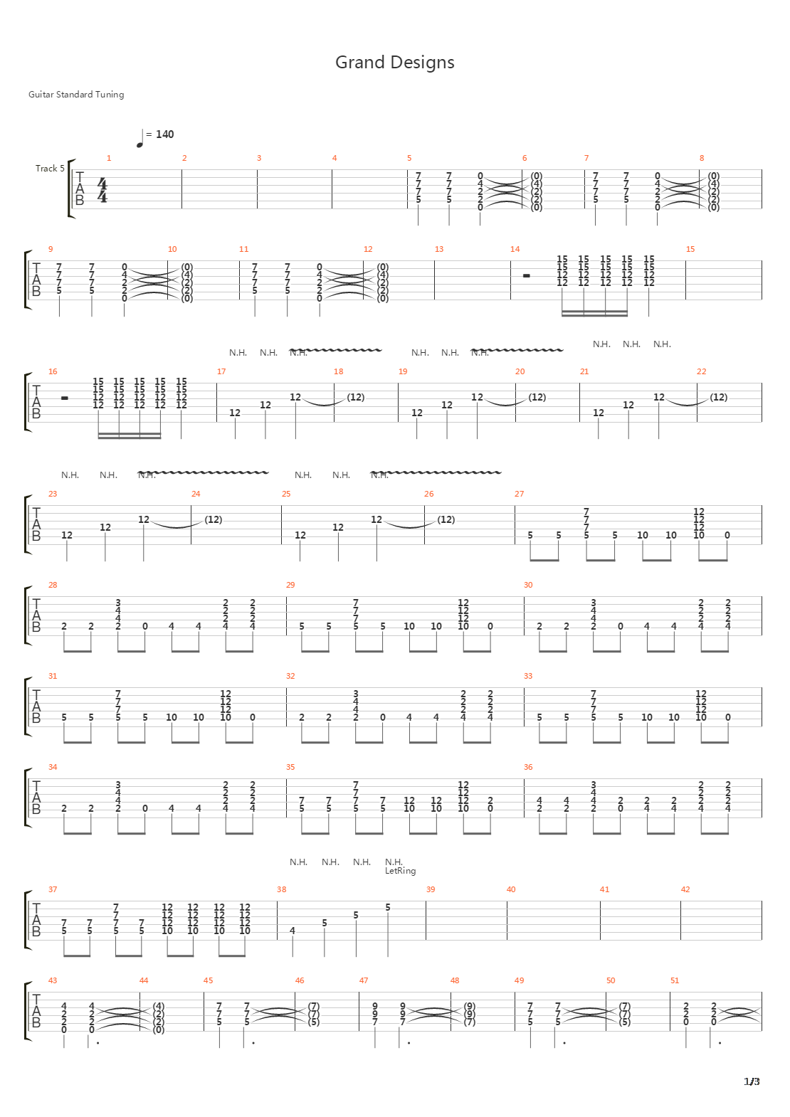 Grand Designs吉他谱