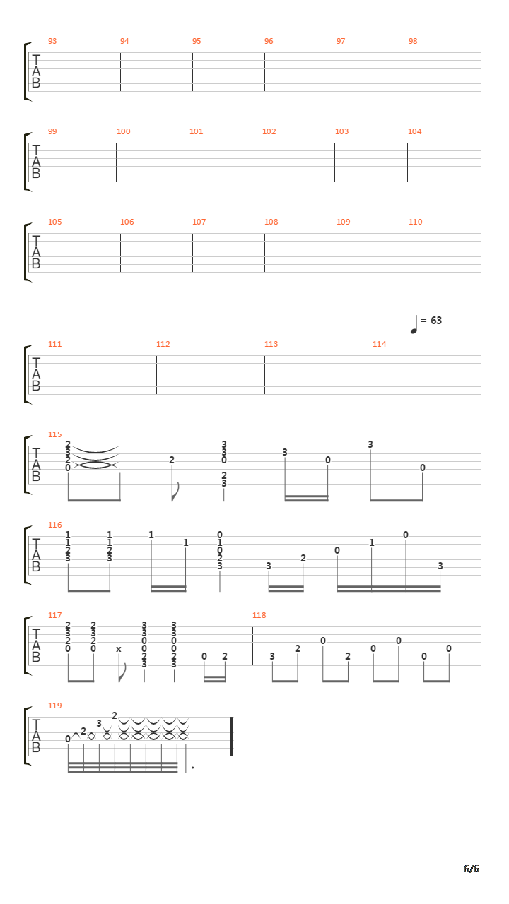 In The End吉他谱