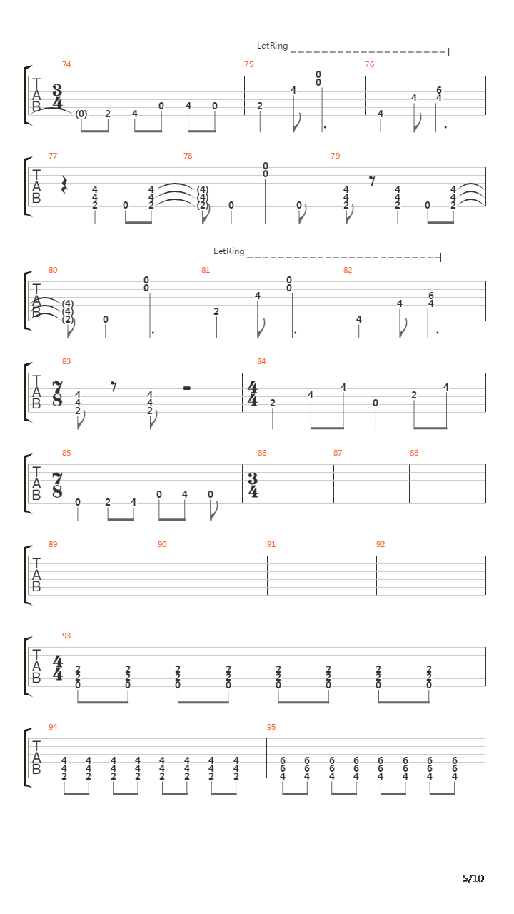 Limelight吉他谱