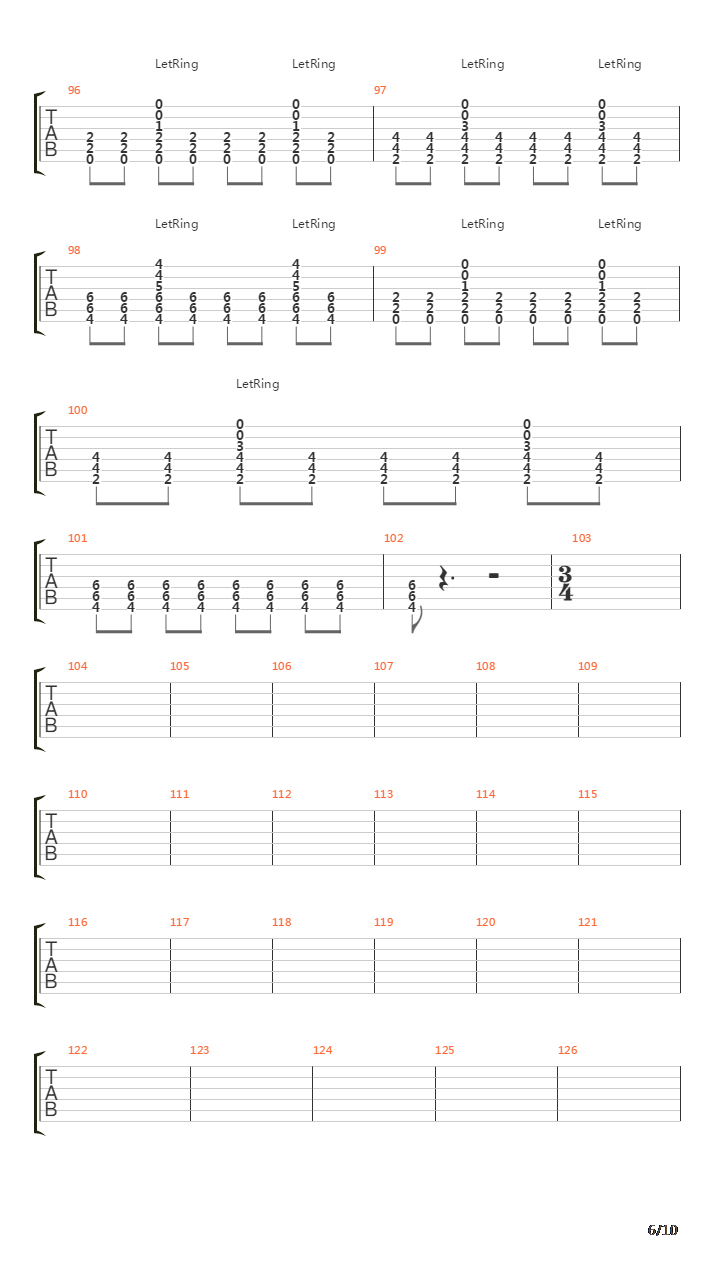 Limelight吉他谱