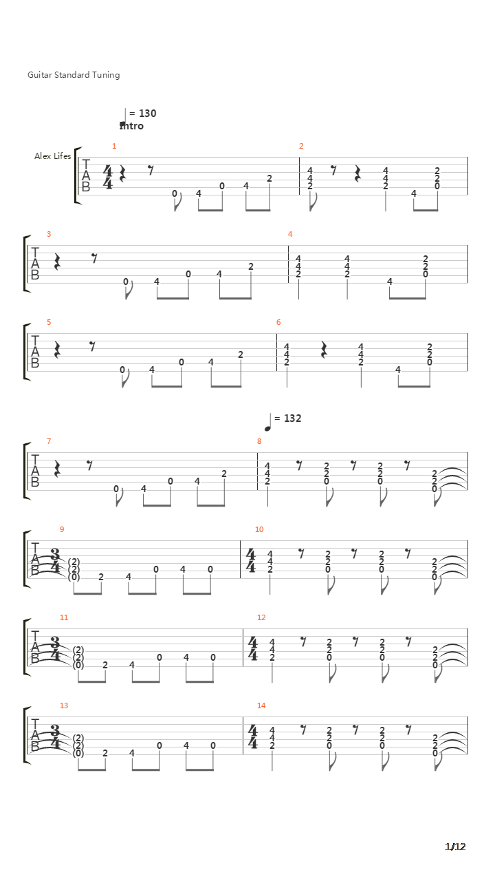 Limelight吉他谱