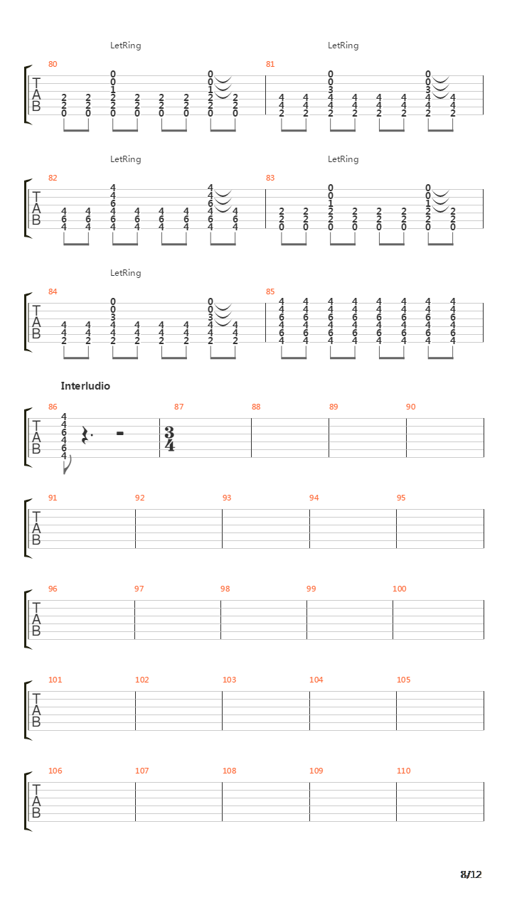 Limelight吉他谱