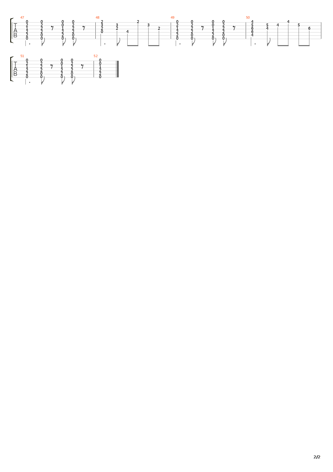 Madrigal吉他谱