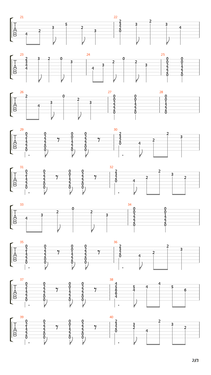 Madrigal吉他谱