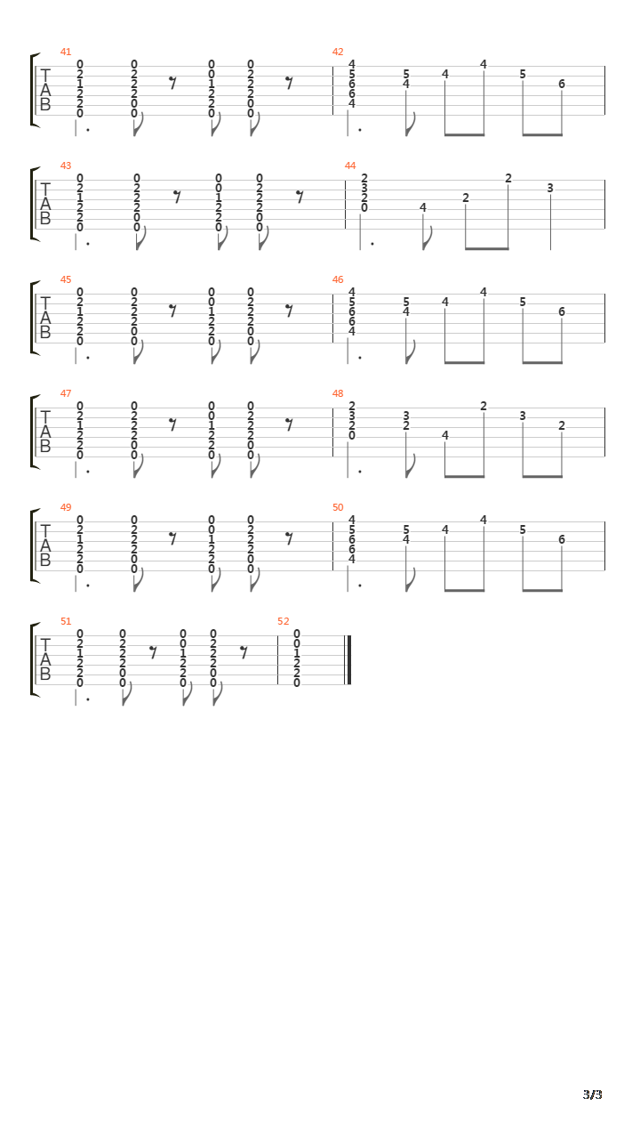 Madrigal吉他谱