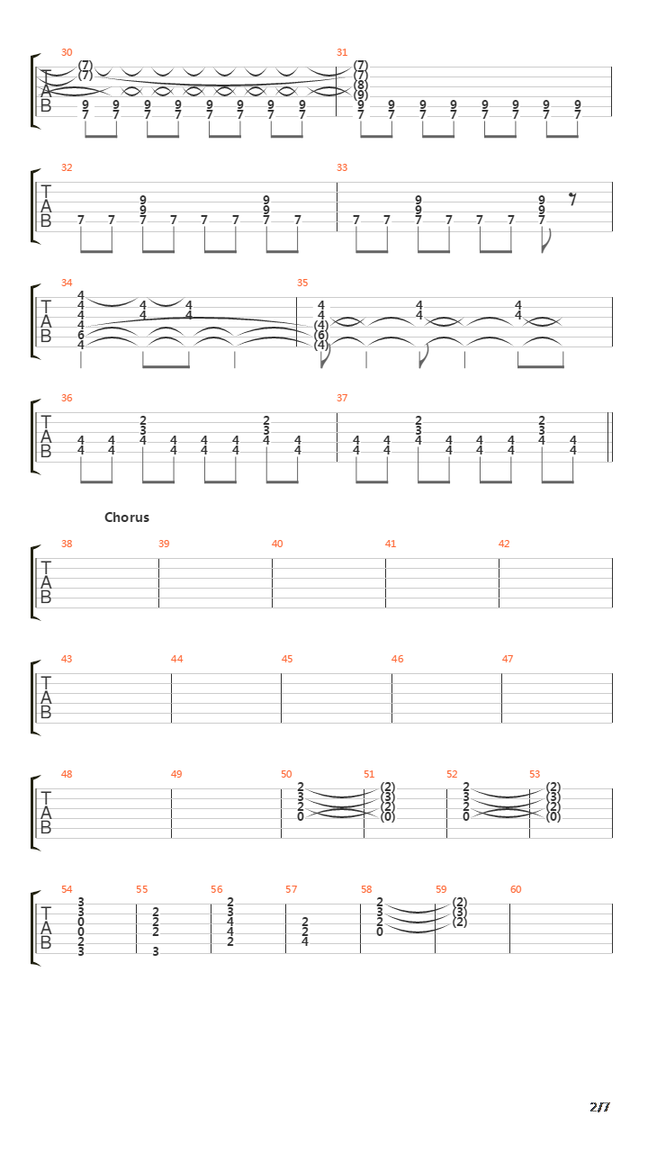 Mission吉他谱