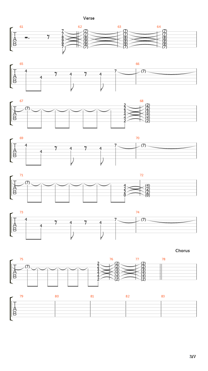 Mission吉他谱