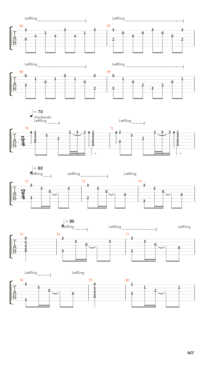 Rivendell吉他谱