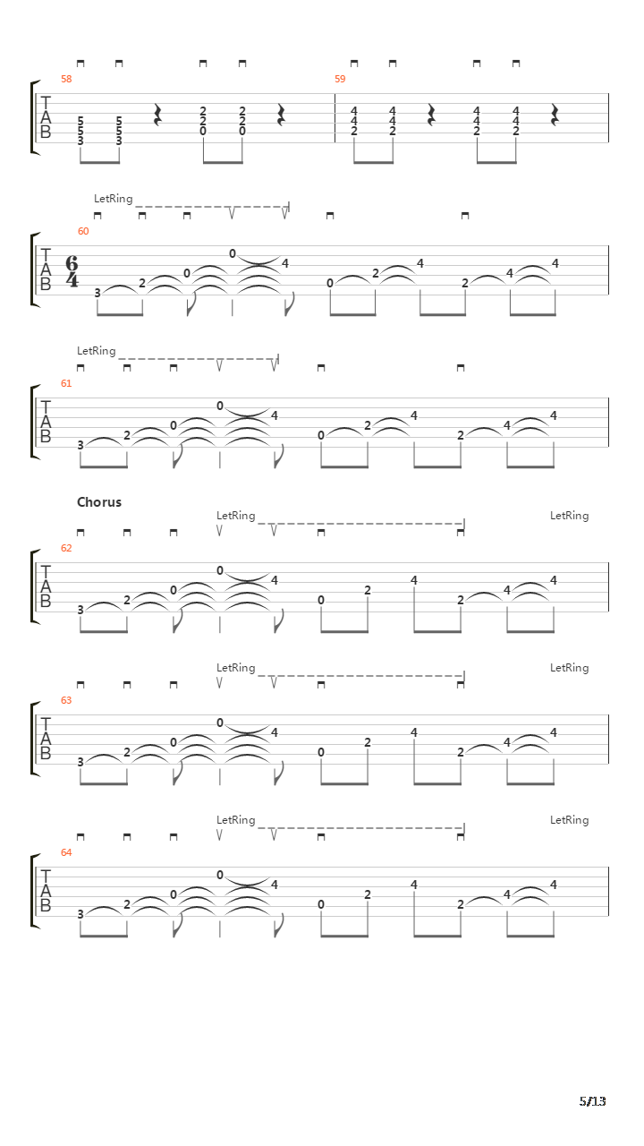 Subdivisions吉他谱