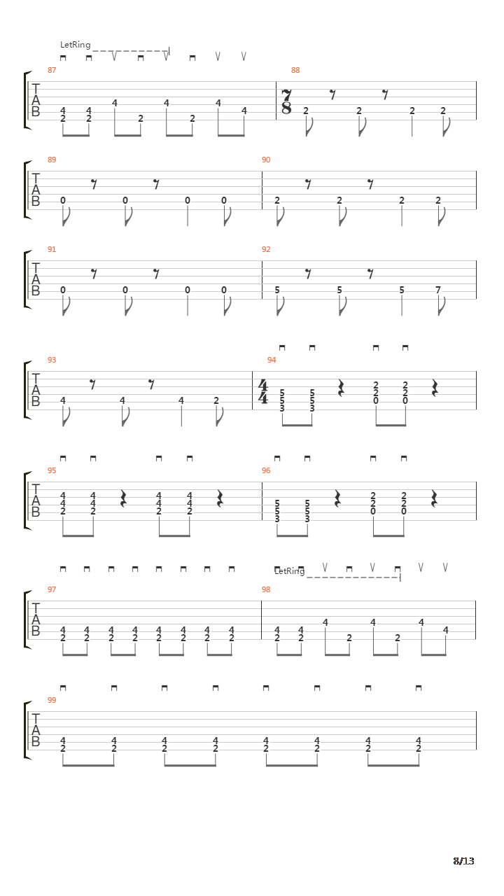 Subdivisions吉他谱