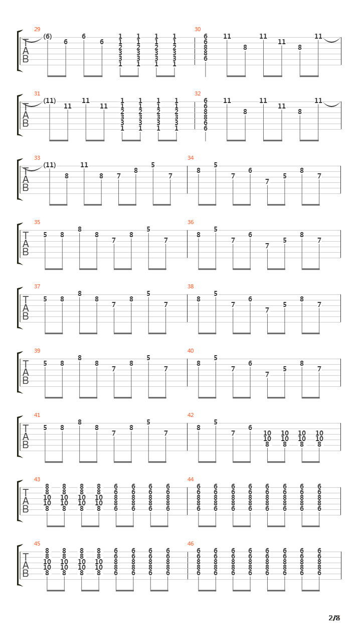 The Pass吉他谱