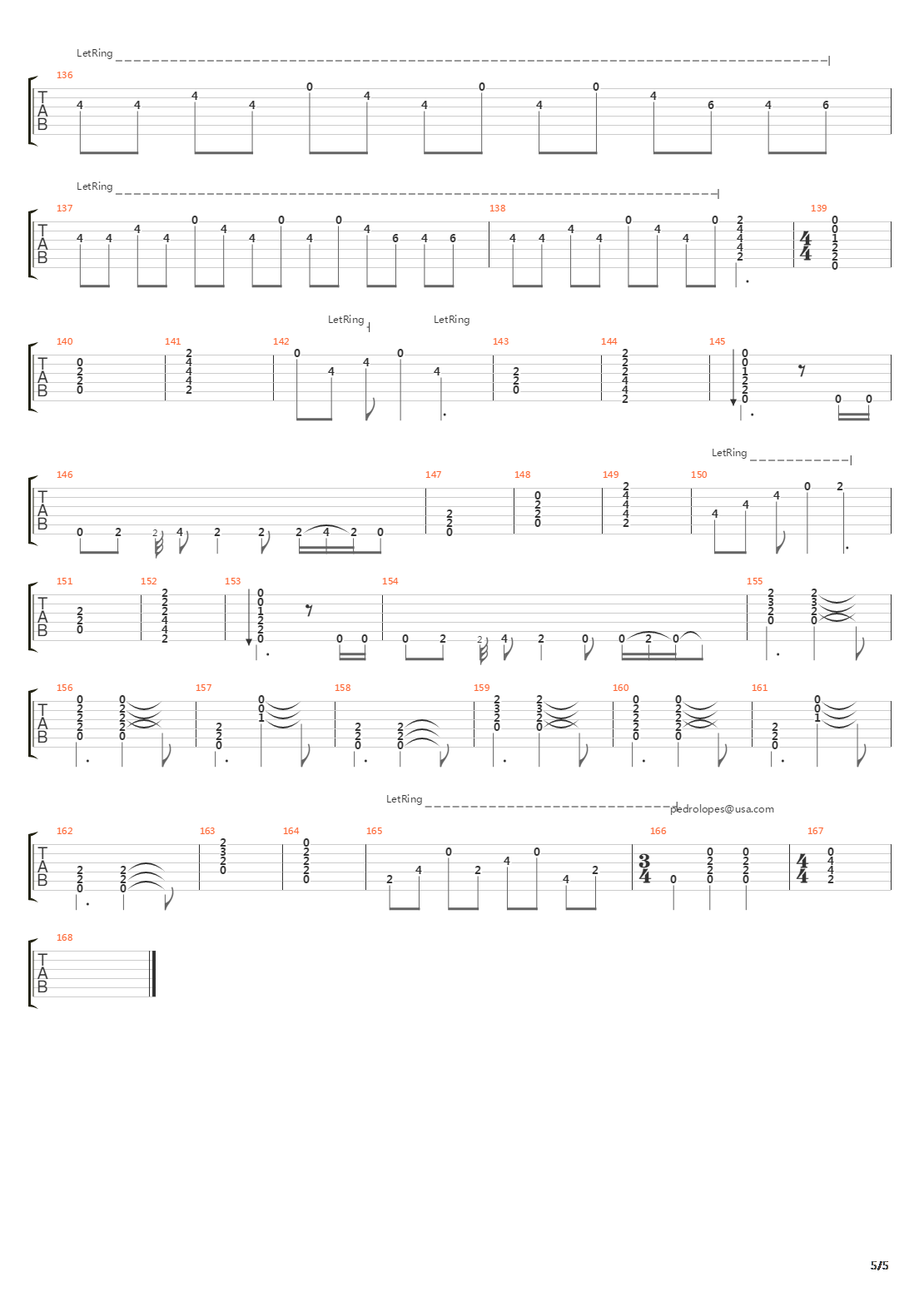 Time Stand Still吉他谱