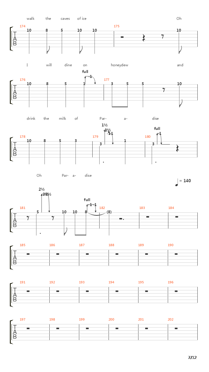 Xanadu吉他谱