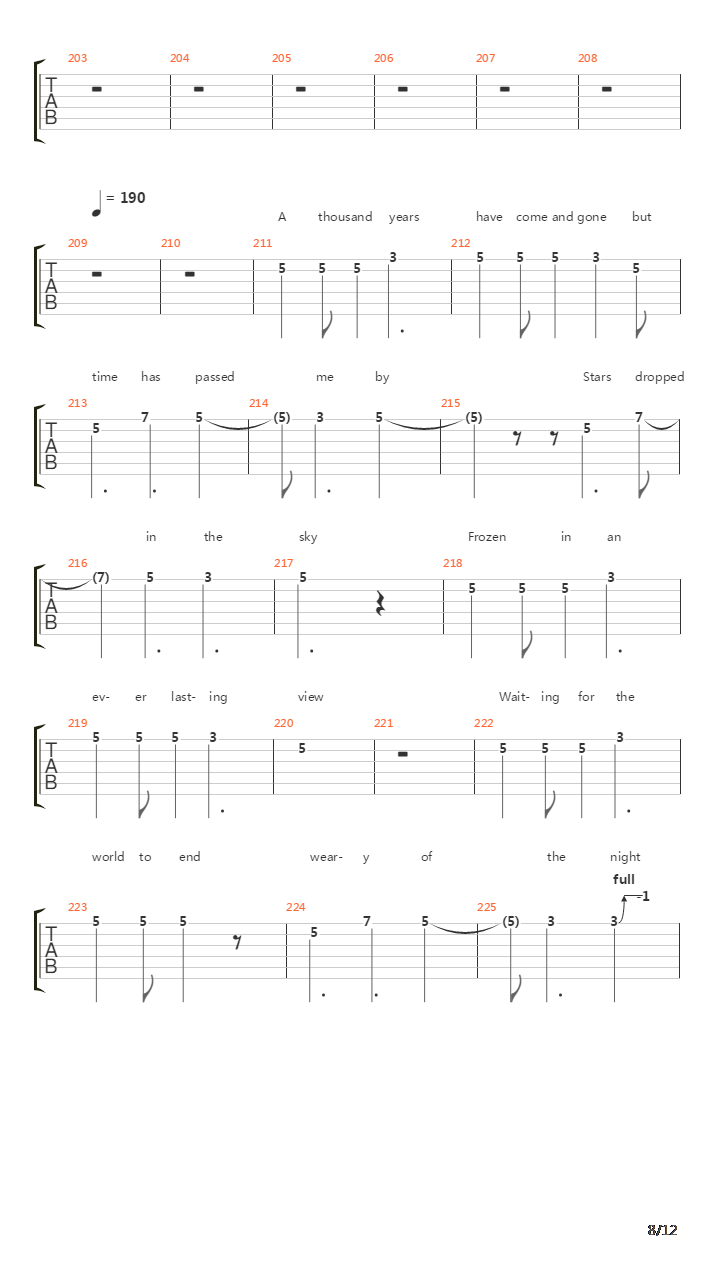 Xanadu吉他谱