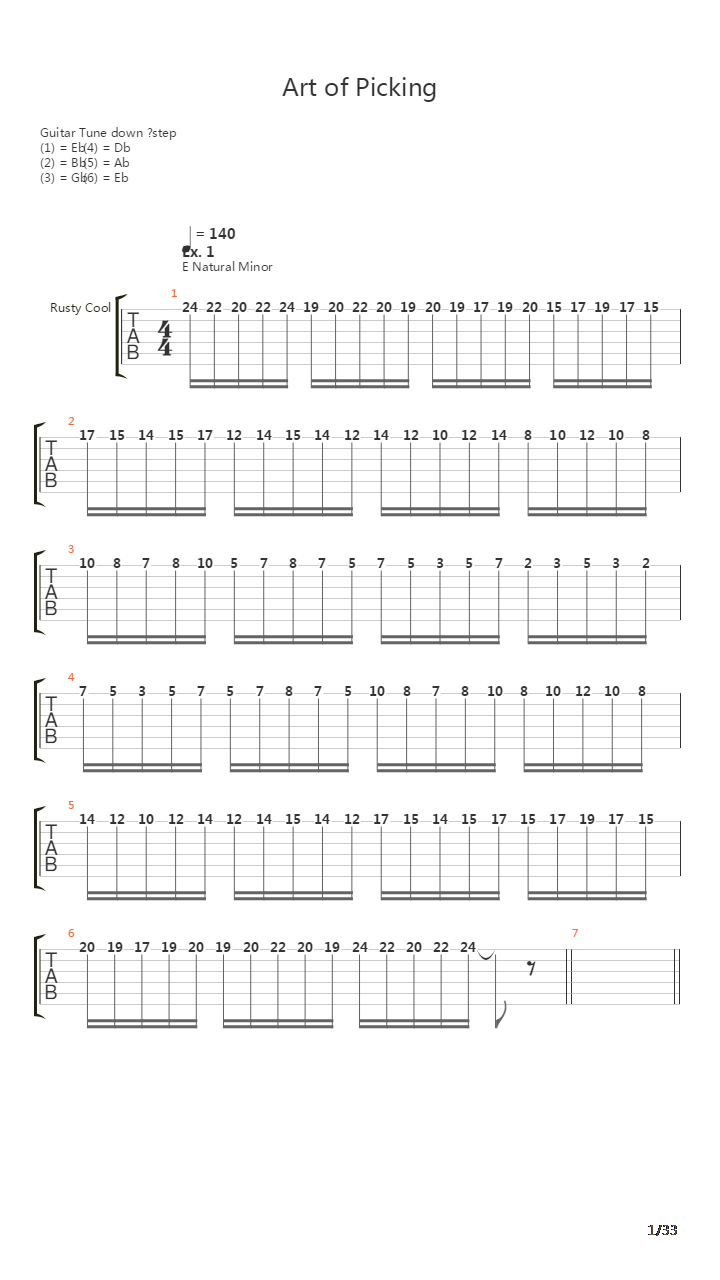 Art Of Picking吉他谱