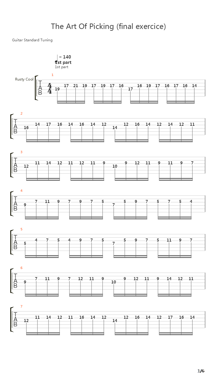 Art Of Picking吉他谱