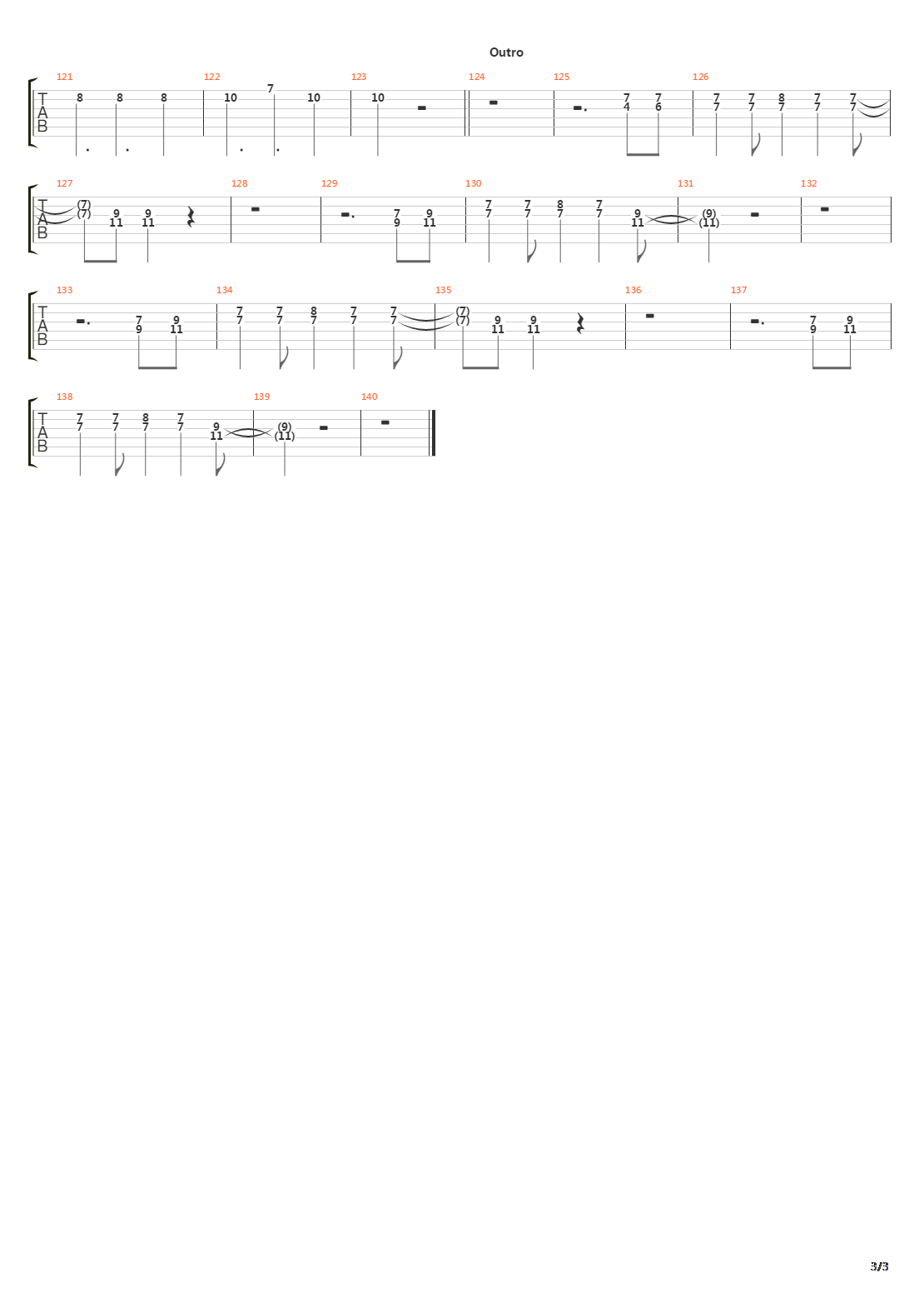 7734吉他谱