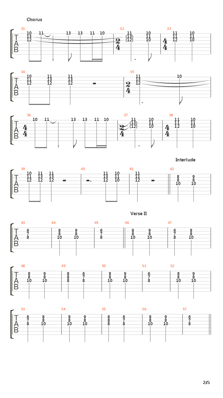 Carolus Rex吉他谱