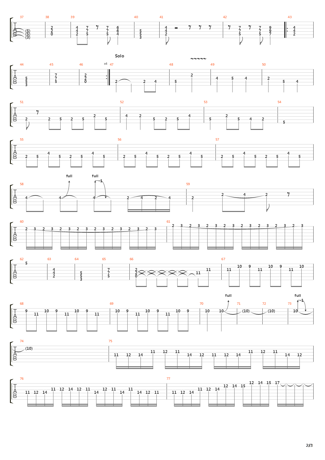 Metal Machine吉他谱