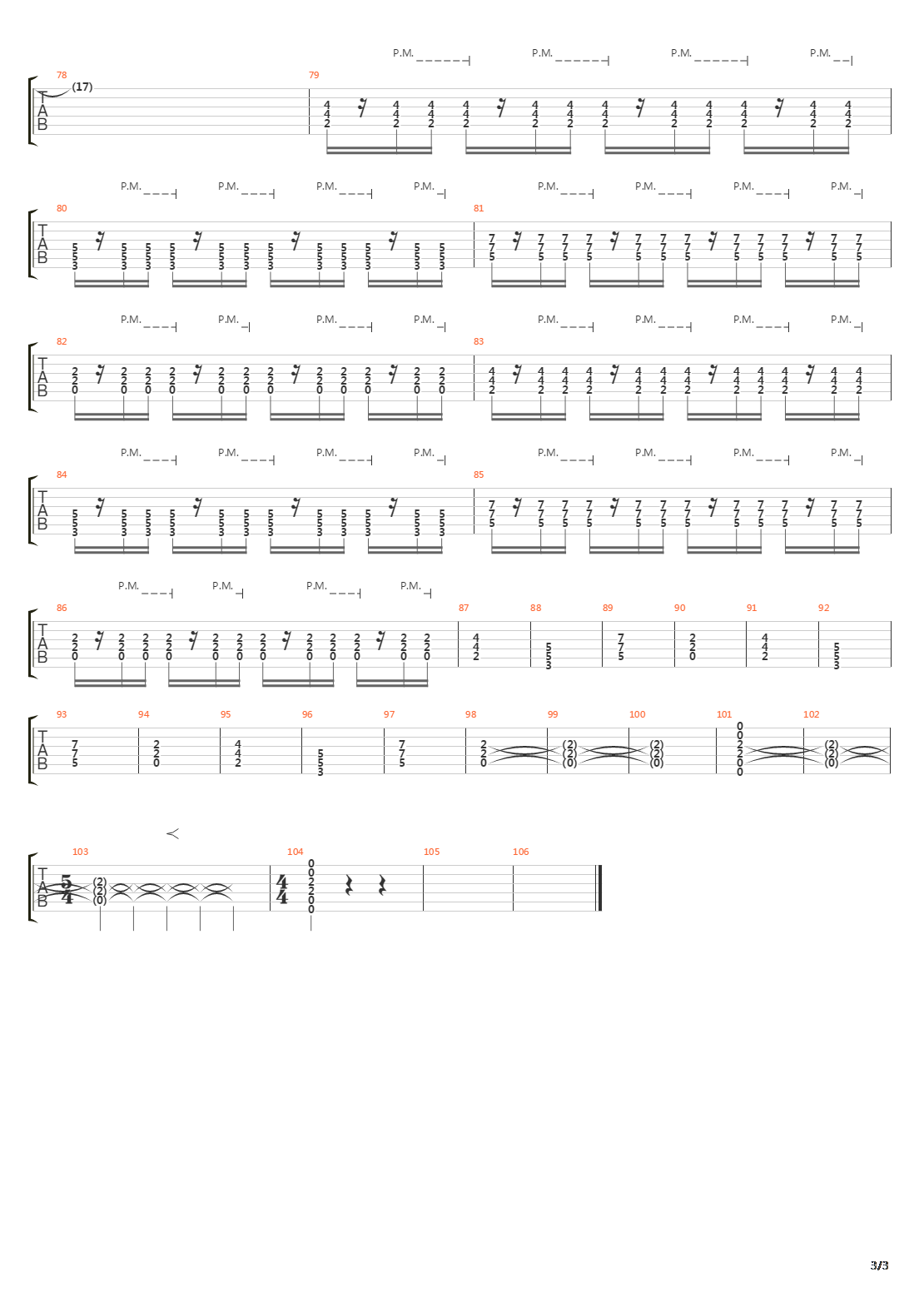 Metal Machine吉他谱