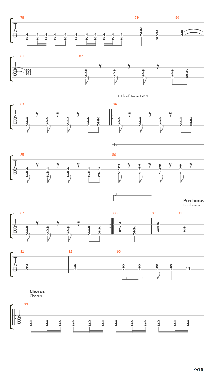 Primo Victoria吉他谱