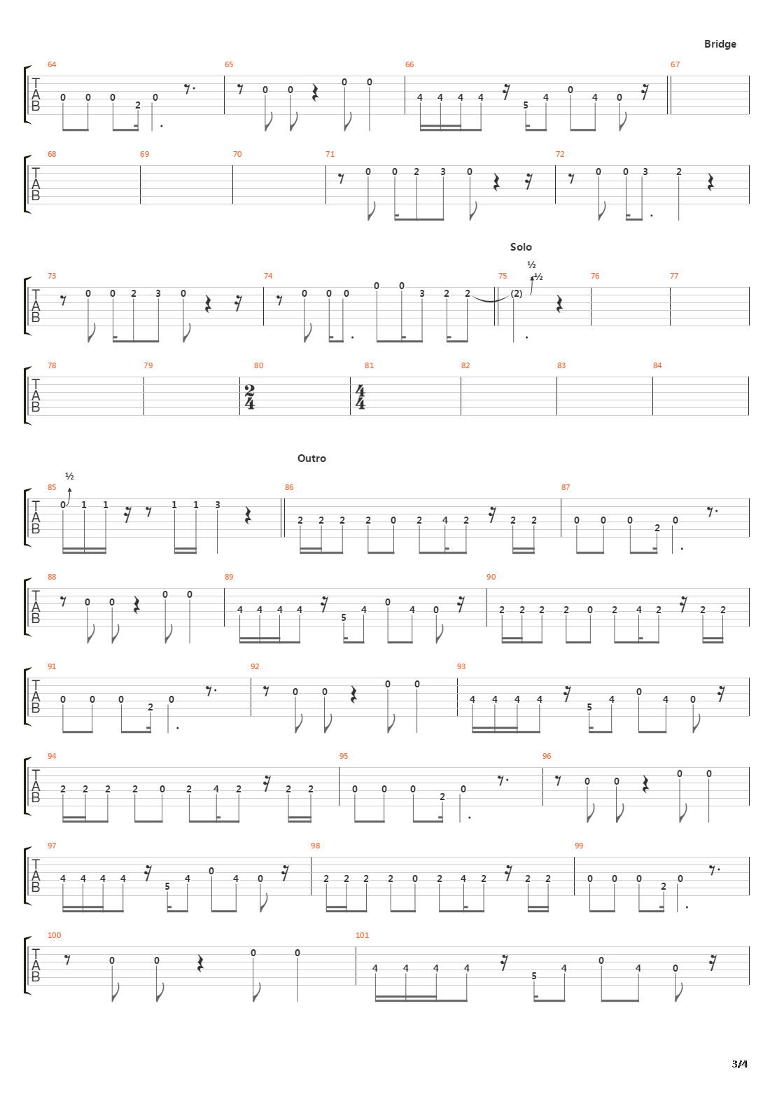 The Price Of A Mile吉他谱