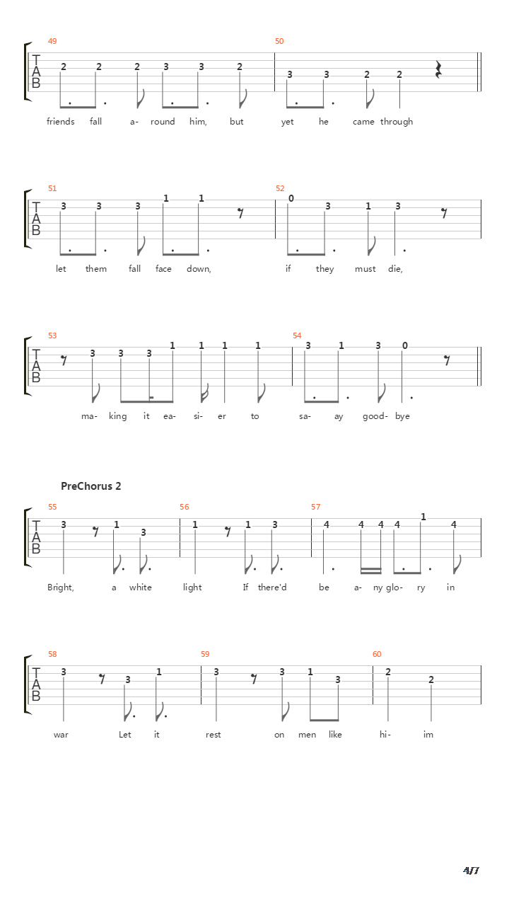 To Hell And Back吉他谱